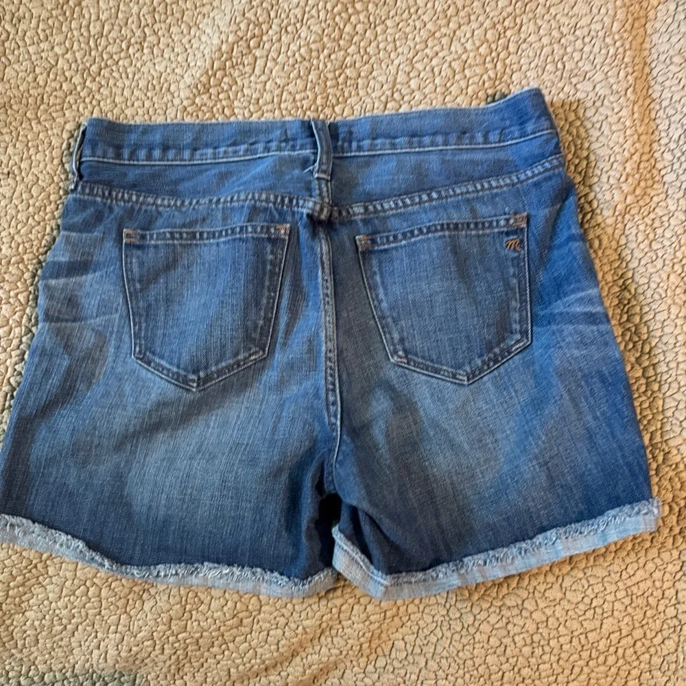Madewell High-Rise Denim Cut Off/cuff Shorts Sz 27, 4” Inseam - Picture 1 of 12